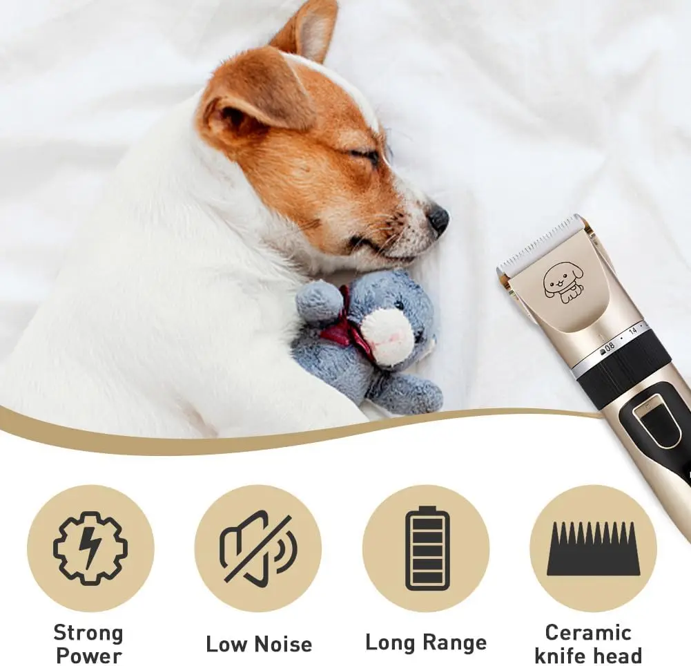 Cordless Pet Grooming Clippers with Ceramic Blade - Image 5