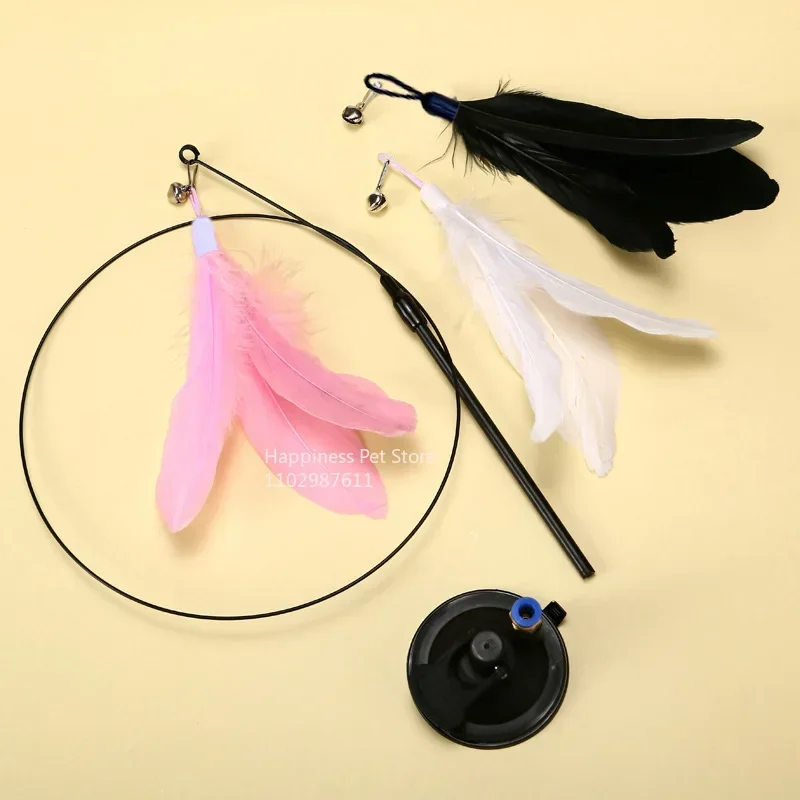 Interactive Suction Cup Feather Toy for Cats - Image 6