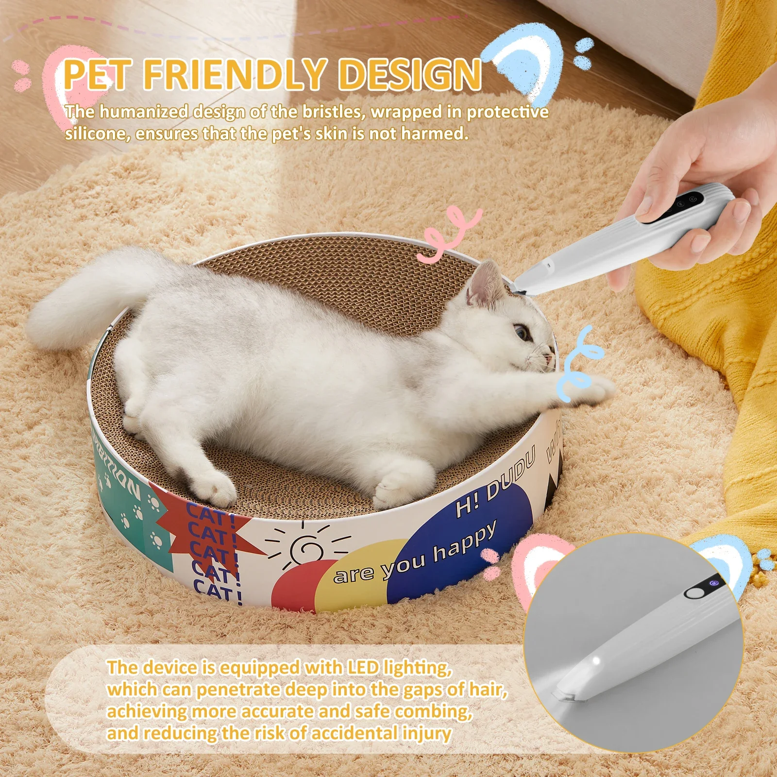 Rechargeable LED Pet Paw Trimmer for Dogs and Cats - Image 3